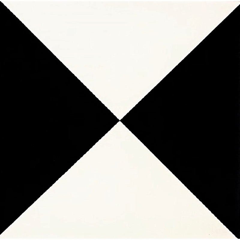 北欧浴室防滑地板砖几何黑白卫生间阳台复古瓷砖厨房背景墙砖300壹德