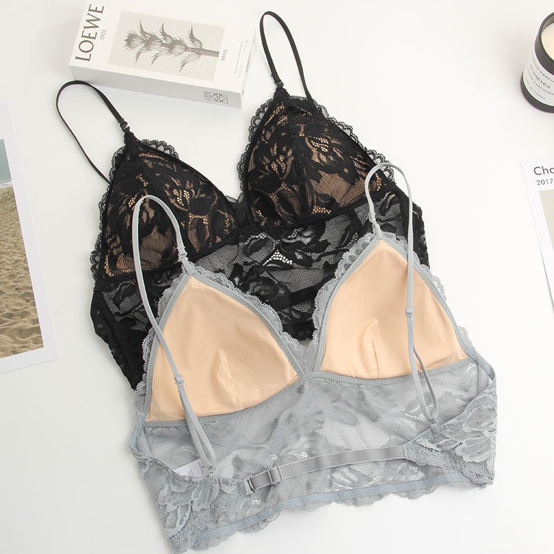 盛世尼曼u型大露背一字带美背薄款内衣女度假隐形性感法式蕾丝无钢圈