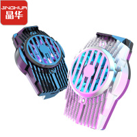 晶华 手机散热器降温神器 小米苹果黑鲨冰封散热背夹冷却风扇 水冷液冷不求人主播同款 电竞王者吃鸡小风扇 银色N263