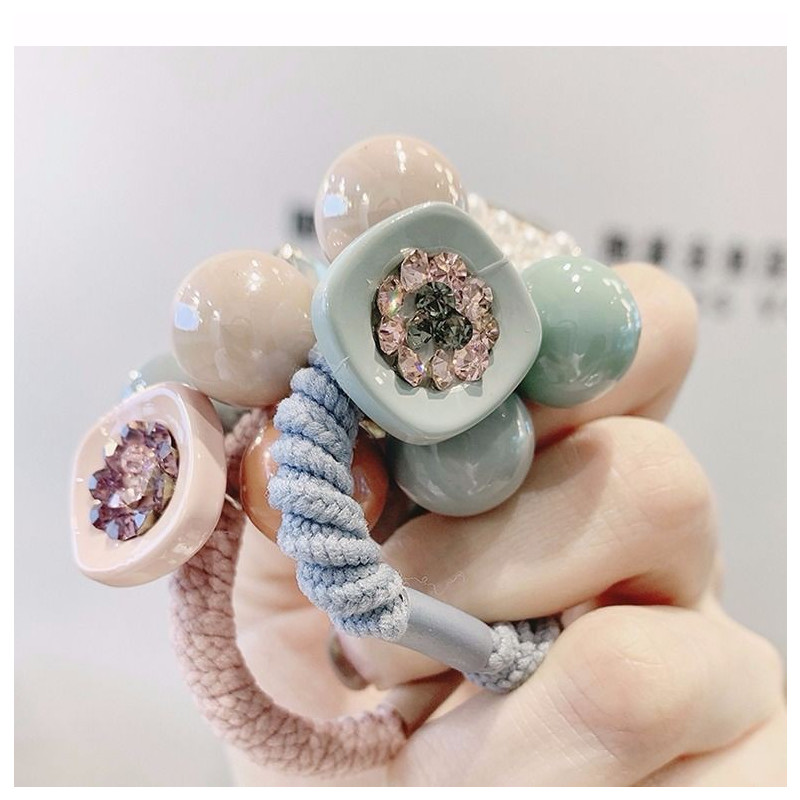 皮套头绳女网红皮筋ins超仙扎头森女系韩版发饰成年简约气质优雅|粉色绳子