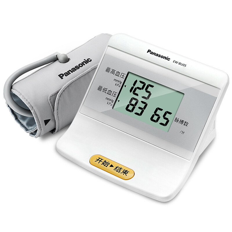 松下(Panasonic) 电子血压计 BU05 家用上臂式 测量血压仪器 一件操作体动提示 智能加压通用血压仪