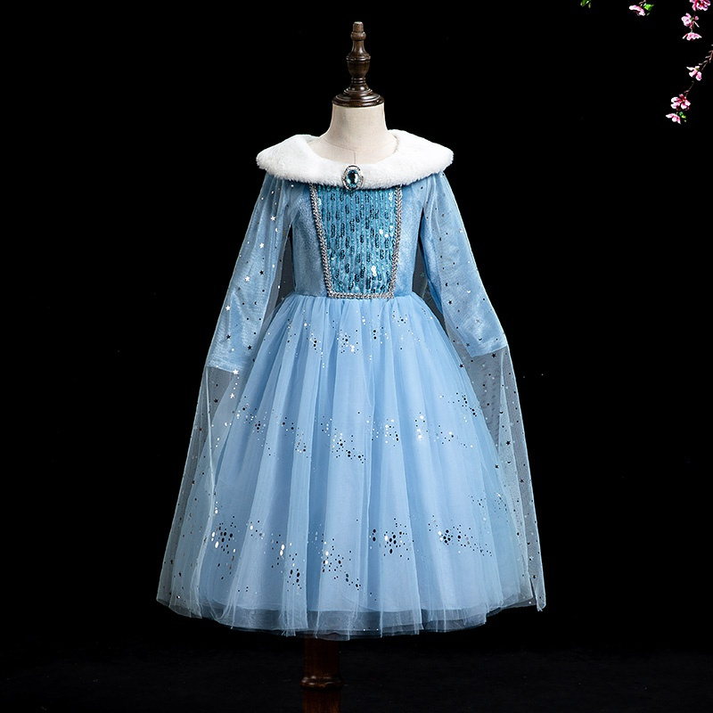 疆拓 Jiangtuo 唐装 民族服装 舞台服装 中式服装 新品直营 秋冬季儿童爱莎公主裙女童艾莎加绒加厚万圣节 服装冰雪奇缘连衣裙子 价格图片品牌报价 苏宁易购皇尚鞋服专营店