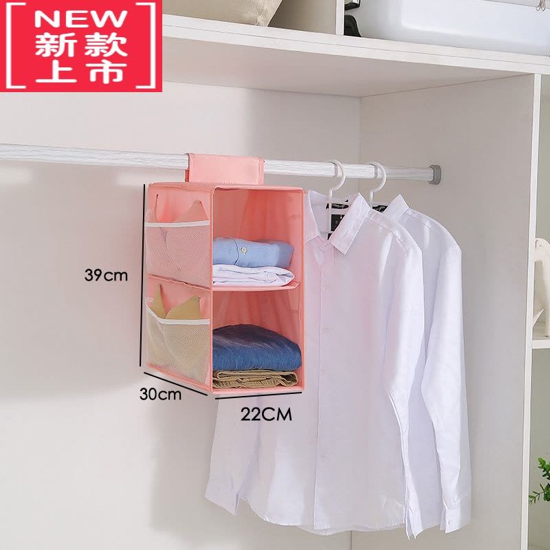 可莉允衣柜收纳挂袋悬挂式分层牛津布艺宿舍衣橱包包内衣裤整理器挂兜图片