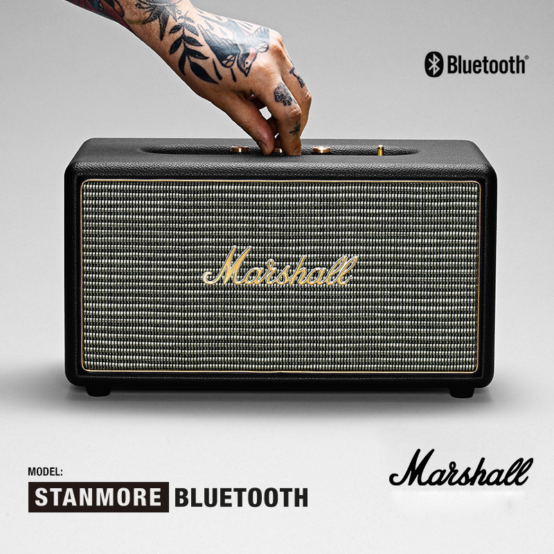 马歇尔(Marshall) STANMORE BLUETOOTH 无线蓝牙音箱马勺摇滚重低音 黑色