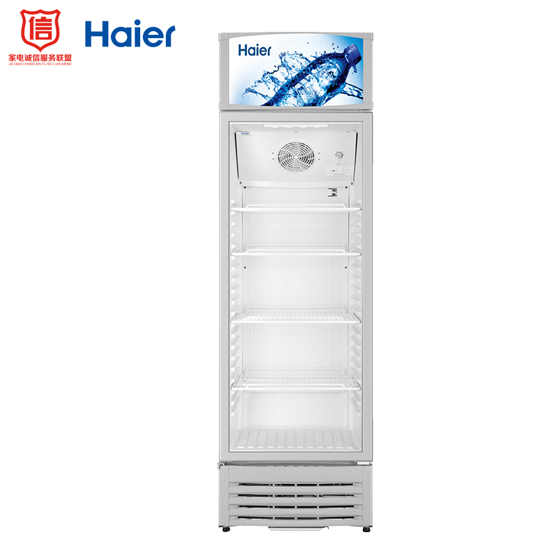 海尔(Haier)310升风冷双层门防凝露展示柜冰柜 商用冷藏饮料冷柜 SC-328D