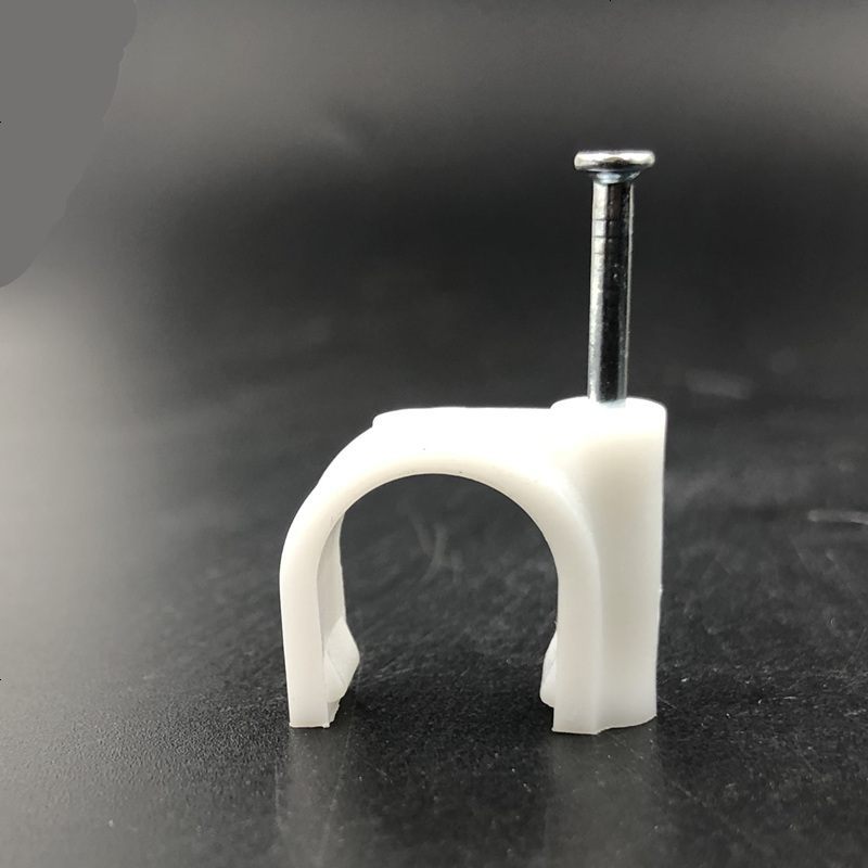 圆形钢钉线卡网线钉固定钉卡电线理线子网线钉线槽走线卡扣固线钉