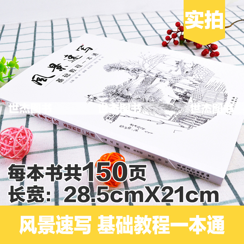 [醉染正版]正版 风景速写基础教程一本通 2020一线教学成辉朱浩明技法构图透视写生照片临摹单体线范稿零基础自学敲入门砖高清大图