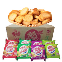 米多奇整箱红箱馍丁40包 4斤/箱 烤馍片饼干批发早餐食品零食大礼包