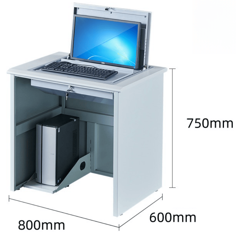 豫龙都翻转电脑桌0.8m张高清大图