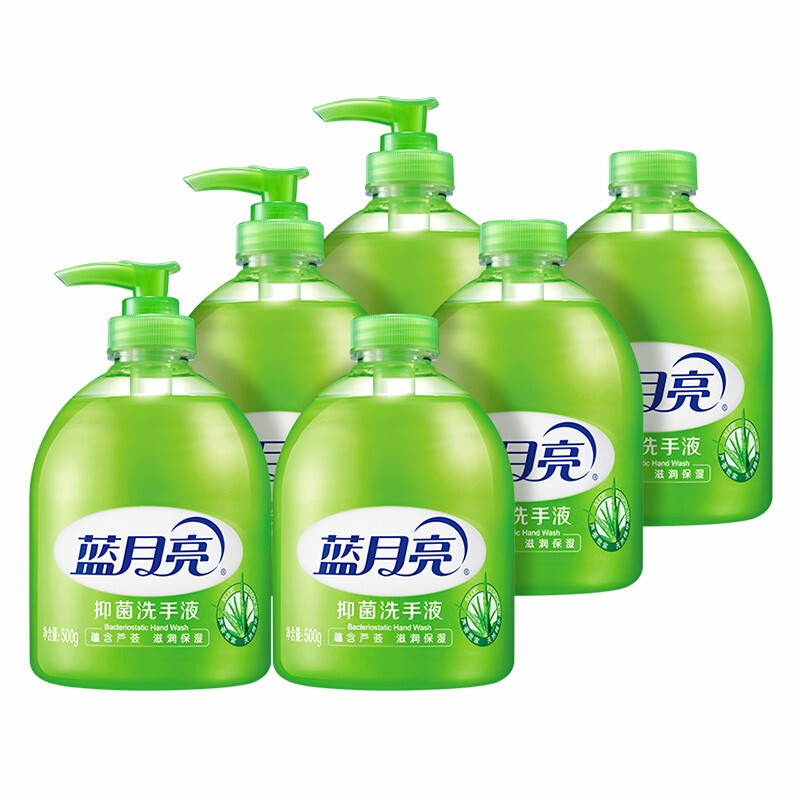 蓝月亮芦荟洗手液500g*3+芦荟洗手液500g*3-10001018 清洁去污