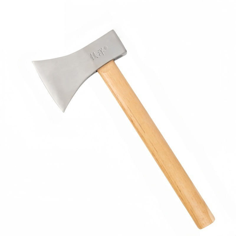 铁洋 木柄斧头 斧子 3.1斤双面刃白砂 把高清大图