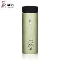 希诺(HEENOOR)上海不锈钢真空杯_小巧可爱女士保温杯泡茶杯_时尚小号水杯子 深蓝色