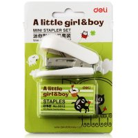 得力（deli）0352 12#订书机套装 （起钉器+订书机+订书钉）混色 单个装