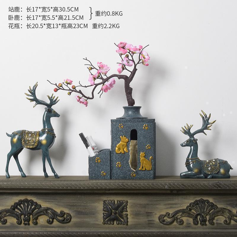 美帮汇创意花瓶干花摆件家居客厅电视柜玄关花插小装饰现代简约摆设花器高清大图