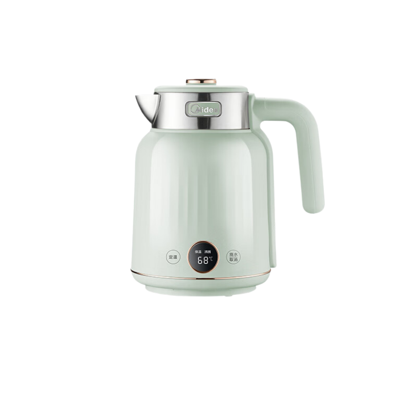 美的(Midea) MK-SH53-Q 电水壶 1.7L 无缝316母婴级不锈钢 7档温控 自动断电恒温冲奶