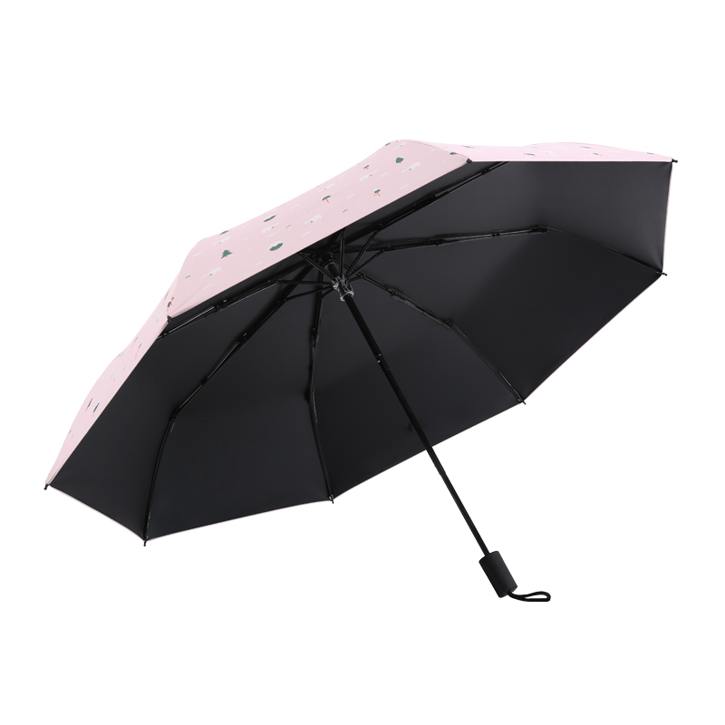 美度 MAYDU三折防晒遮阳伞防紫外线女生太阳伞创意折叠晴雨伞 M3360