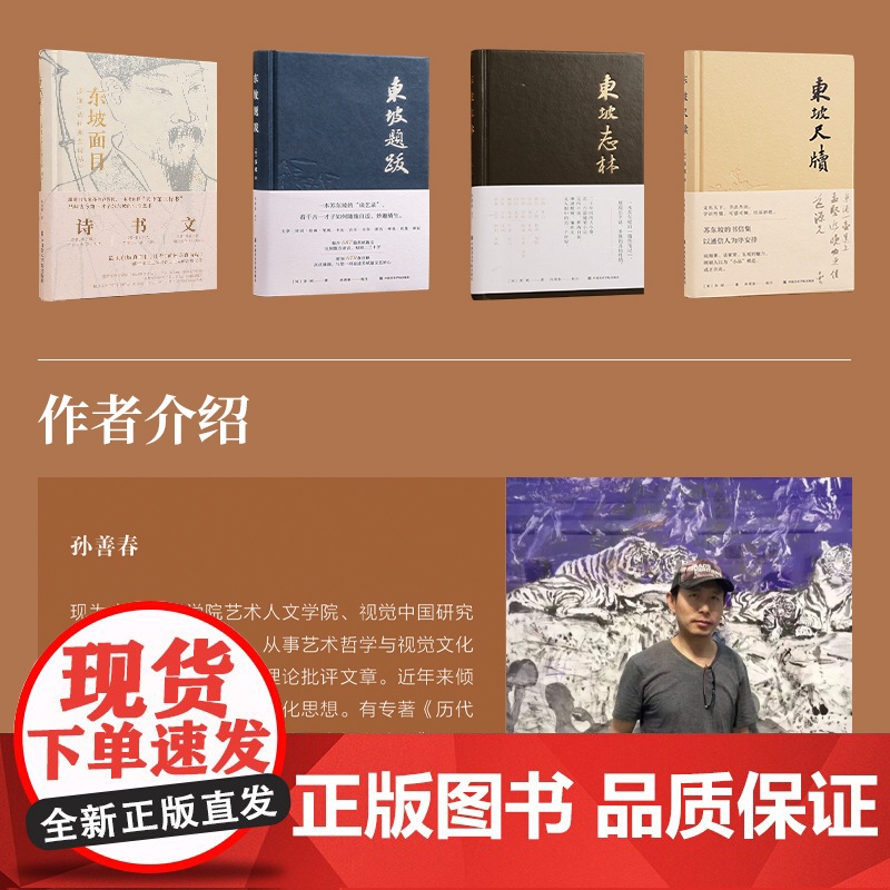 中国美术学院出版社 正版《东坡面目》《东坡尺牍》《东坡志林》《东坡题跋》画册画集书法书籍 宋苏轼著 孙善春校注高清大图