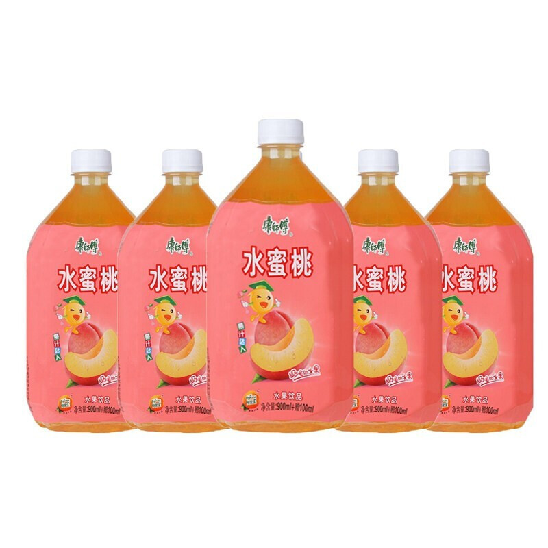 康师傅水蜜桃水果饮品1l水蜜桃味12瓶视频
