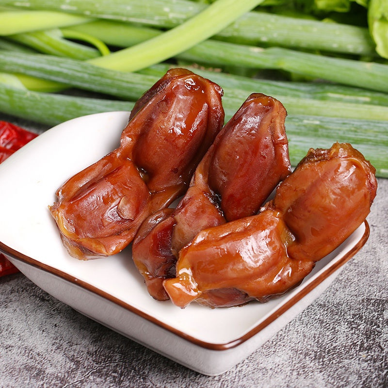鸭肫500g甜辣酱香味鸭肫鸭胗卤味下酒菜鸭肉类小吃零食视频