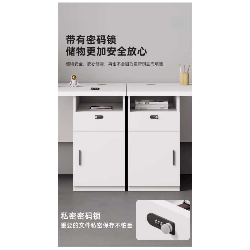 亿洛莱 右侧柜办公桌 160*60*75cm 张高清大图