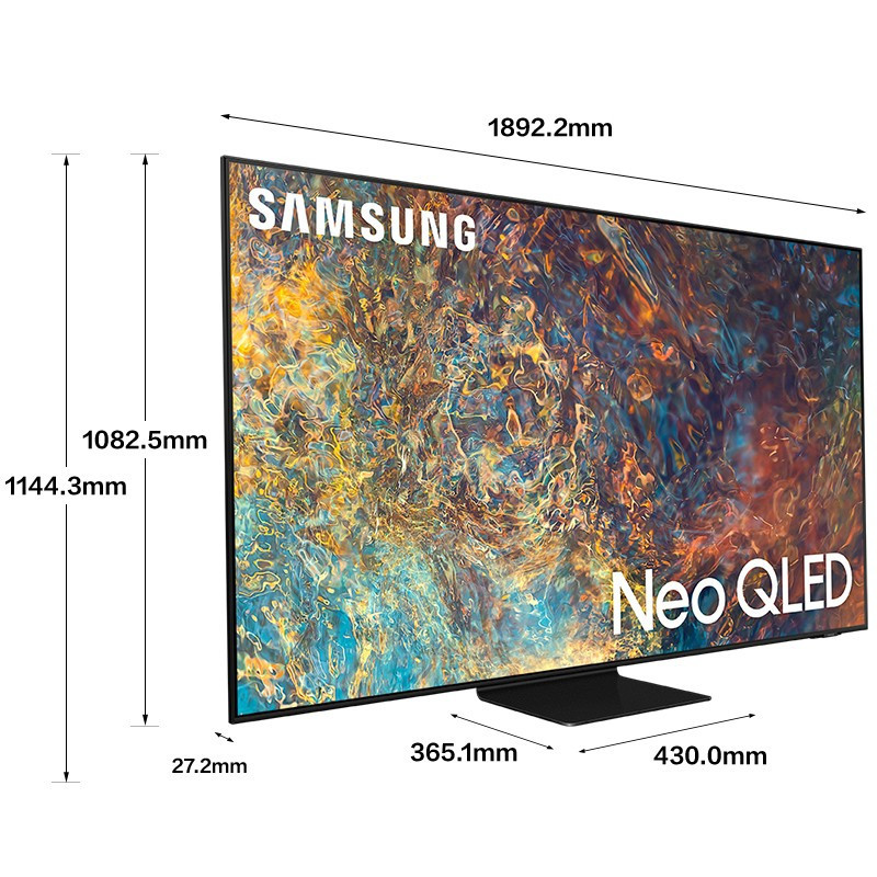 三星 QA85QN90AAJXXZ 85英寸电视机 4K超高清 QLED量子点 HDR 人工语音控制 平板电视