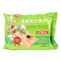 四洲芝麻味苏打饼干100g