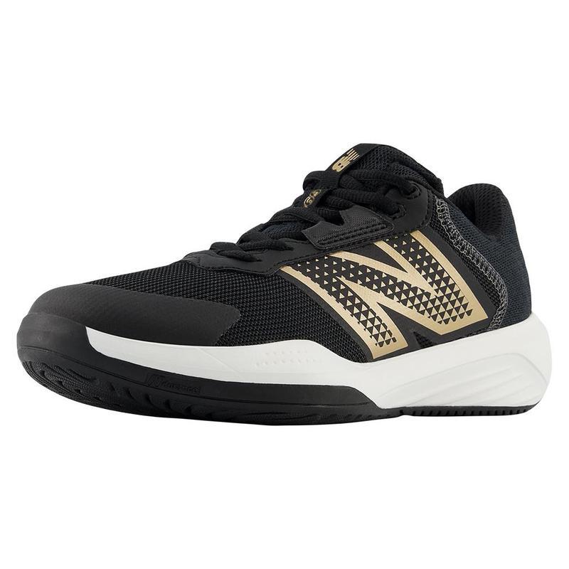新百伦(New Balance)NewBalance女款网球鞋轻便透气B宽度黑白色运