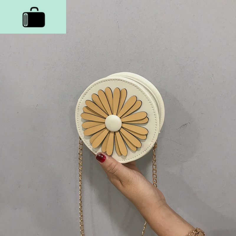 2020夏季新款韩版迷你零钱包链条单肩小包包潮洋气少女质感斜挎包NEW LAKE 白色