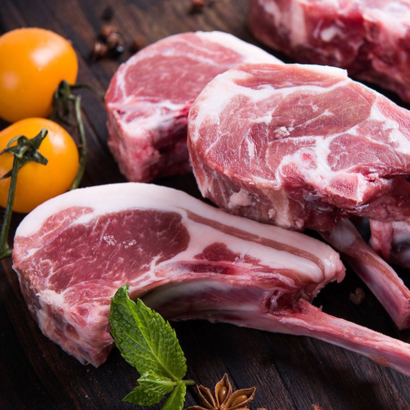 鲜禾鲜草原羊肉塞上彩盒2500g 羊蝎子羊胫骨羊腿肉 羊肉块 羊腿块