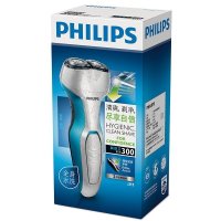 飞利浦（PHILIPS）电动充电旋转式剃须刀S311 男士全身水洗胡须刀 冰蓝