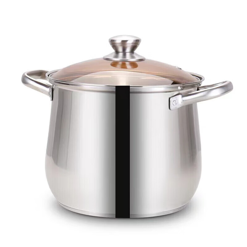 百斯克 BSK-GT230212 宜家复底特高涨型汤锅24cm(单位:个)银色