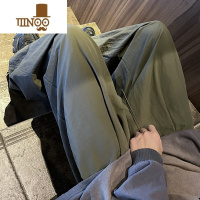 YANXU阔腿裤子男薄款夏季日系复古韩版潮流休闲长裤高街百搭宽松直筒裤