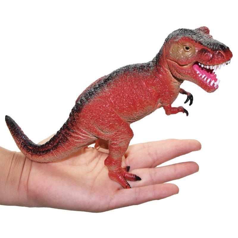 侏罗纪公园捏捏叫儿童玩具软胶bb叫声恐龙仿真动物恐龙模型玩具中号bb