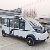 婉晨电动观光巡逻车8座封闭巡逻皮卡车营区校区景区治安巡查车