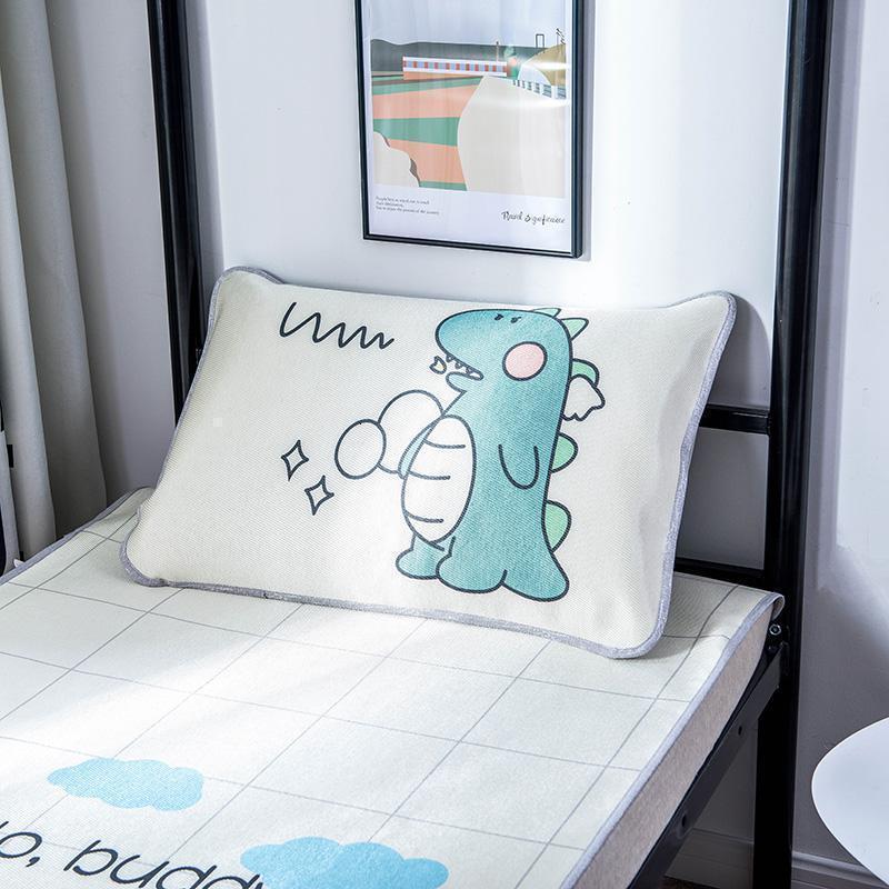 美帮汇风冰丝凉席0.9m大学生单人床宿舍夏季凉席可水洗折叠寝室软席高清大图