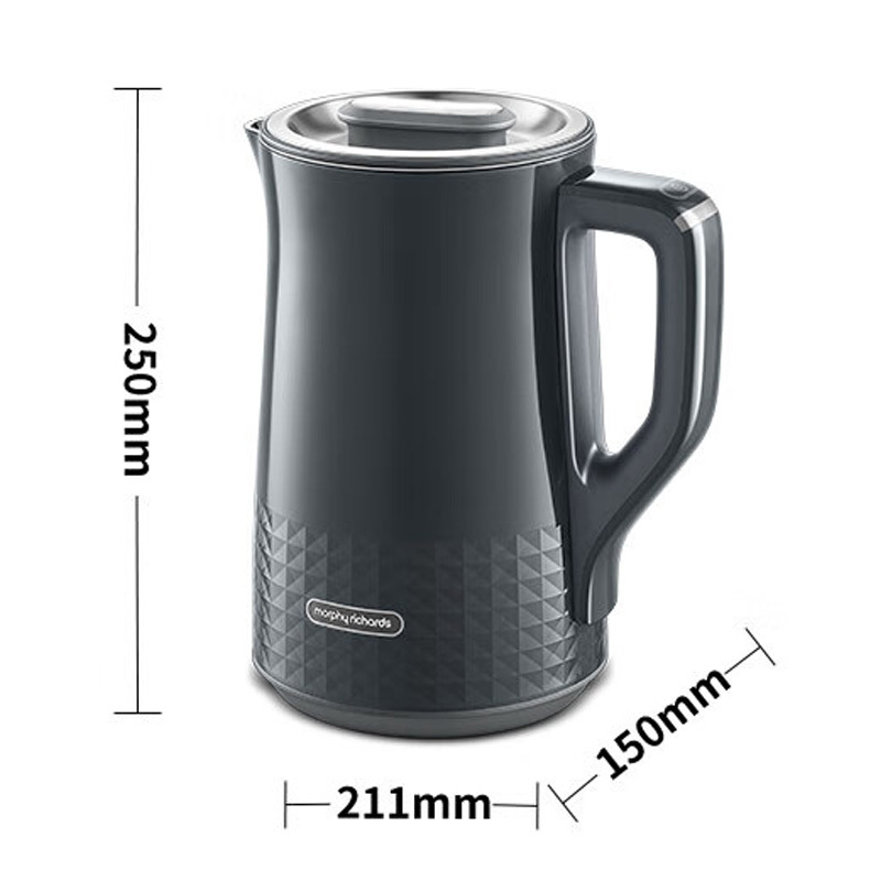 摩飞电热水壶1.5L降噪轻音调温烧水壶深空灰MR6071高清大图