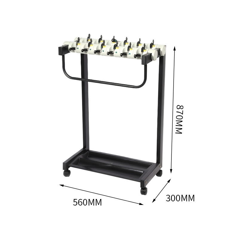 翌嘉YJ4122852 雨伞架大容量伞架商用酒店铁艺含锁雨伞收纳架 12头高清大图