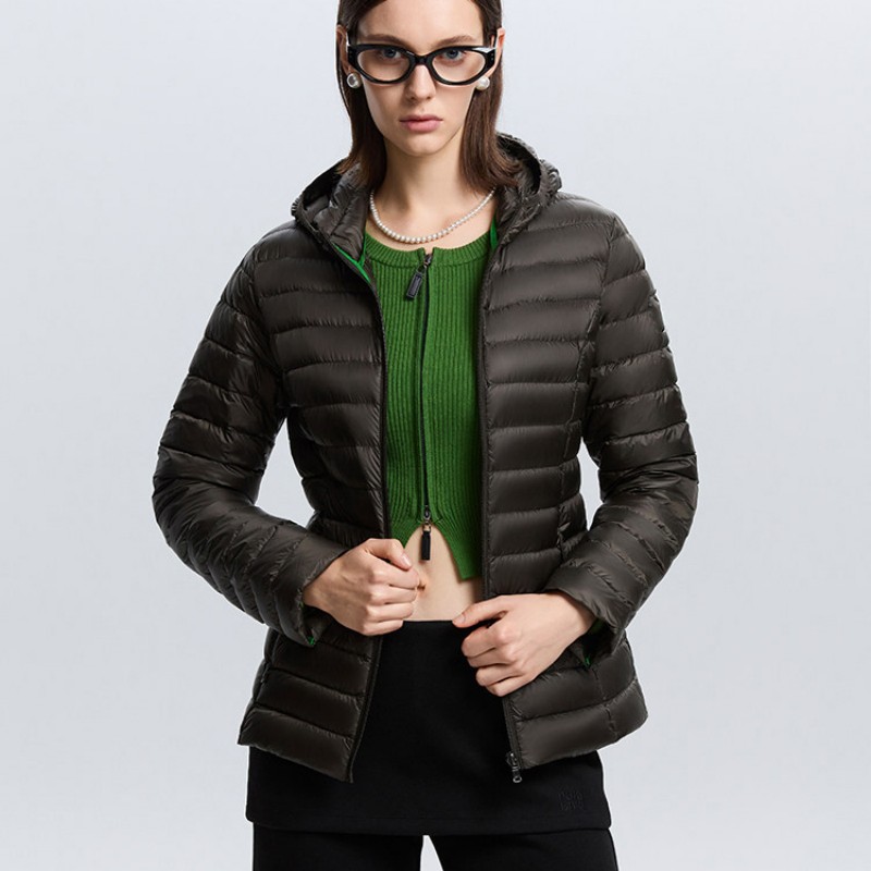 JOTT 女士羽绒服冬季连帽基础款高清大图