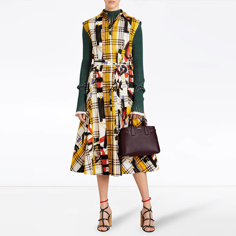 【直营】博柏利(BURBERRY)Banner女士小牛皮单肩包手提包斜挎包 女包