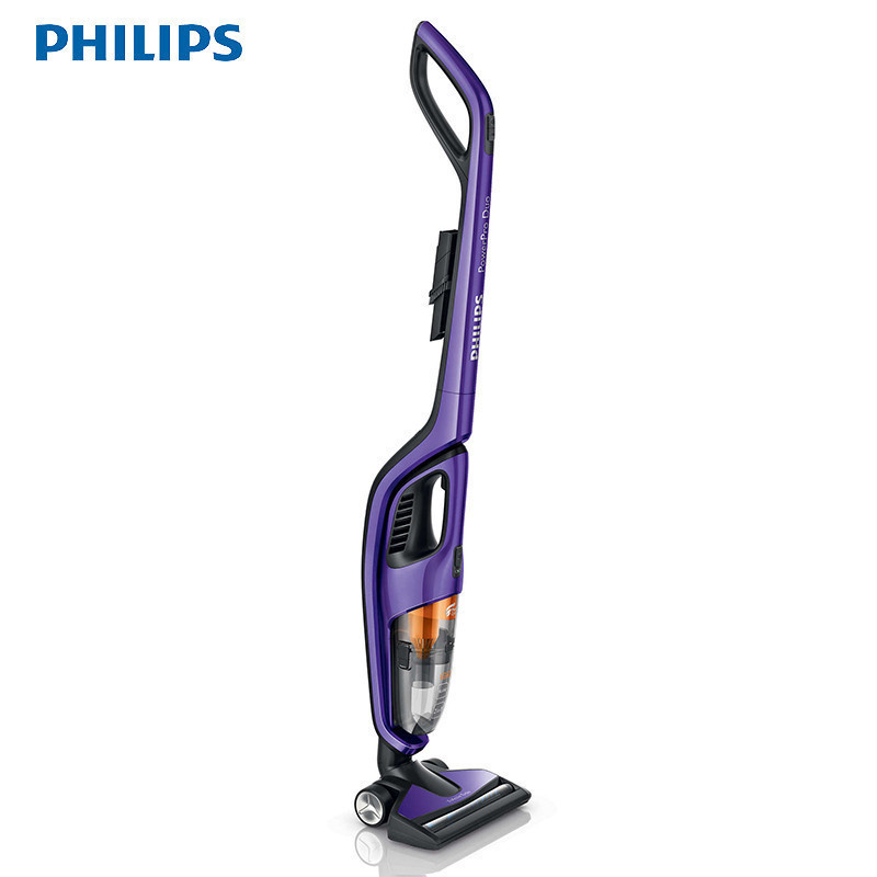 飞利浦(Philips)家用立式充电无线吸尘器FC6166 手持式车用可分体子母系列吸尘机 亮闪紫