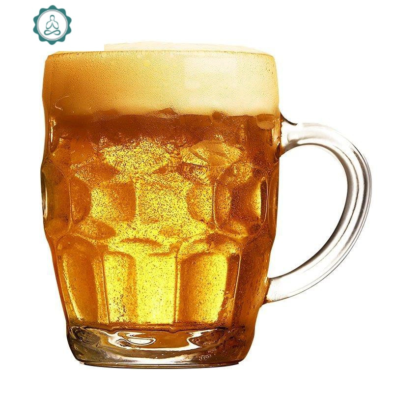 啤酒杯子家用带把玻璃杯大容量扎啤杯酒吧玻璃水杯男加厚把泡 封后 10
