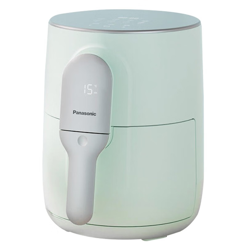 松下(Panasonic)多功能家用不用翻面健康低脂双屏显示 4L大容量 空气炸锅NF-HC100-G