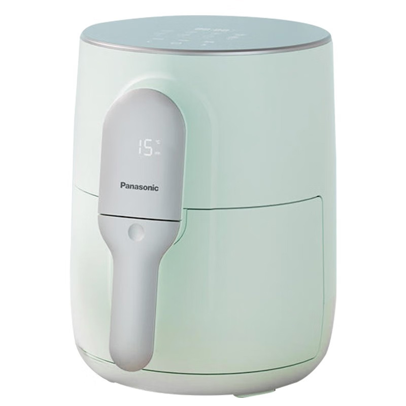 松下(Panasonic)多功能家用不用翻面健康低脂双屏显示 4L大容量 空气炸锅NF-HC100-G