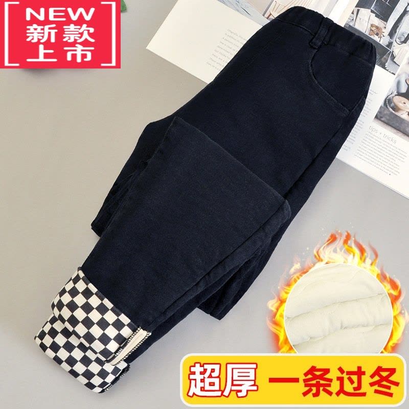 可莉允女童棉裤冬季2022新款三层加厚中大儿童装超厚北方一条过冬保暖裤图片