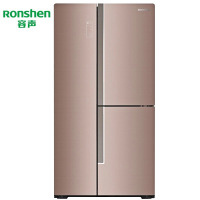 容声(Ronshen) 558升对开门三门多门矢量双变频玻璃面板家用冰箱BCD-558WKS1HPG沁香金大容量全新正品