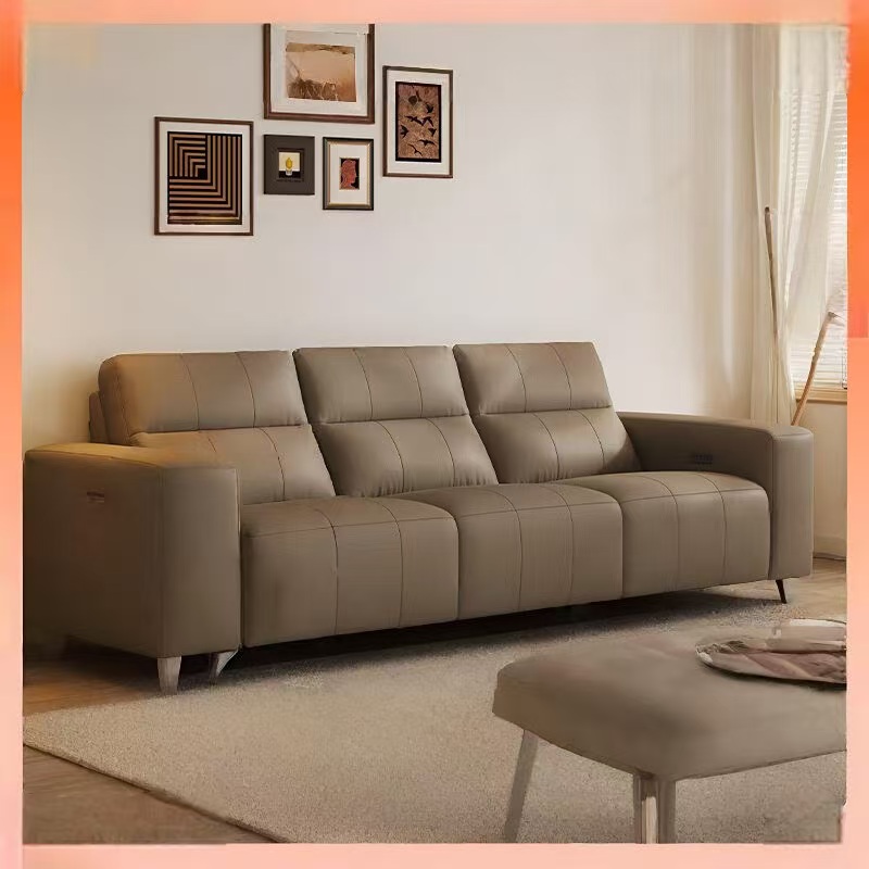 喜临门 - 浮光真皮沙发客厅头层牛皮小户型实木家具 三人位 245cm高清大图