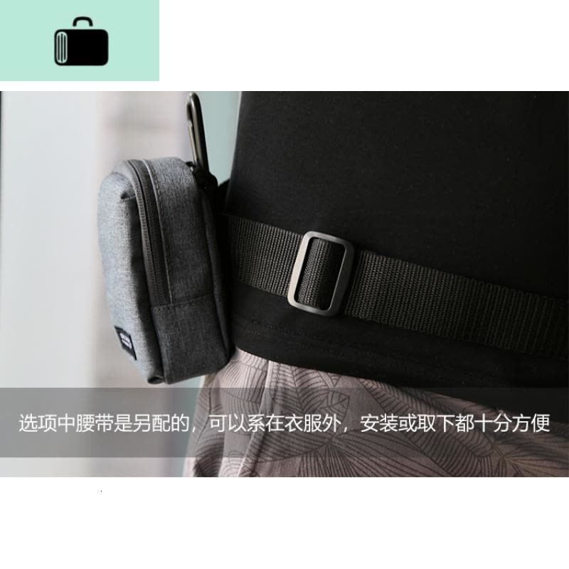 NEW LAKE佳能G7X2/3相机包GR3 2斜挎背包索尼RX100M7M6保护套腰袋防水防撞 深蓝色含肩带数码相机包图片