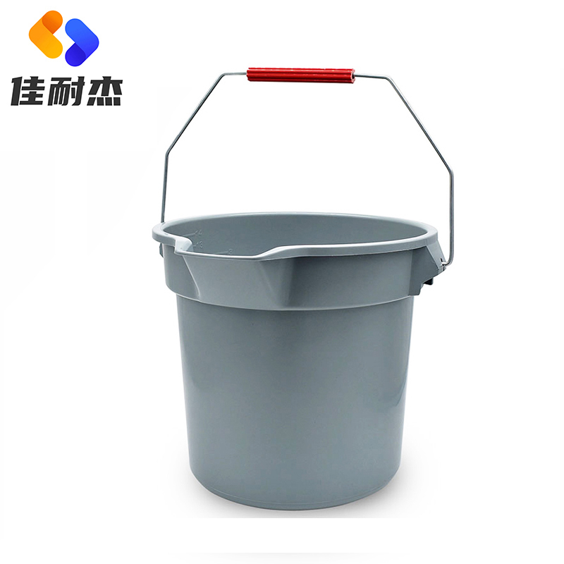 佳耐杰 塑料圆形刻度拖布桶保洁水桶 大号14L/个