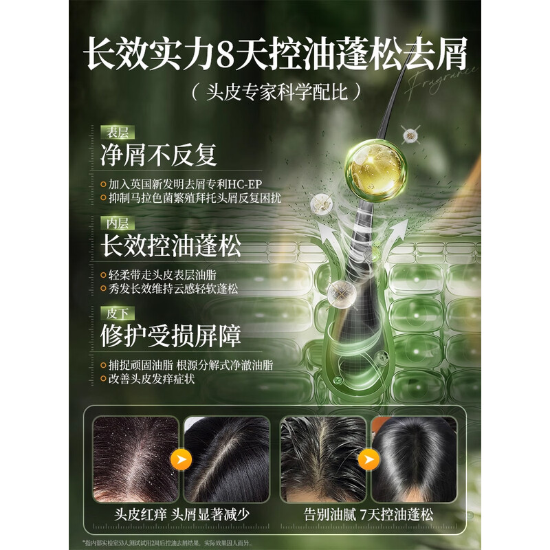韩方五谷 青刺果油洗发水控油去屑洗发露500ml HFST391||高清大图