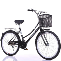 复古轻便男女款24 26寸成人学生自行车通勤代步神器